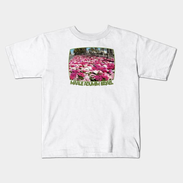 Israel, Maale Adumim. Flowers Kids T-Shirt by UltraQuirky